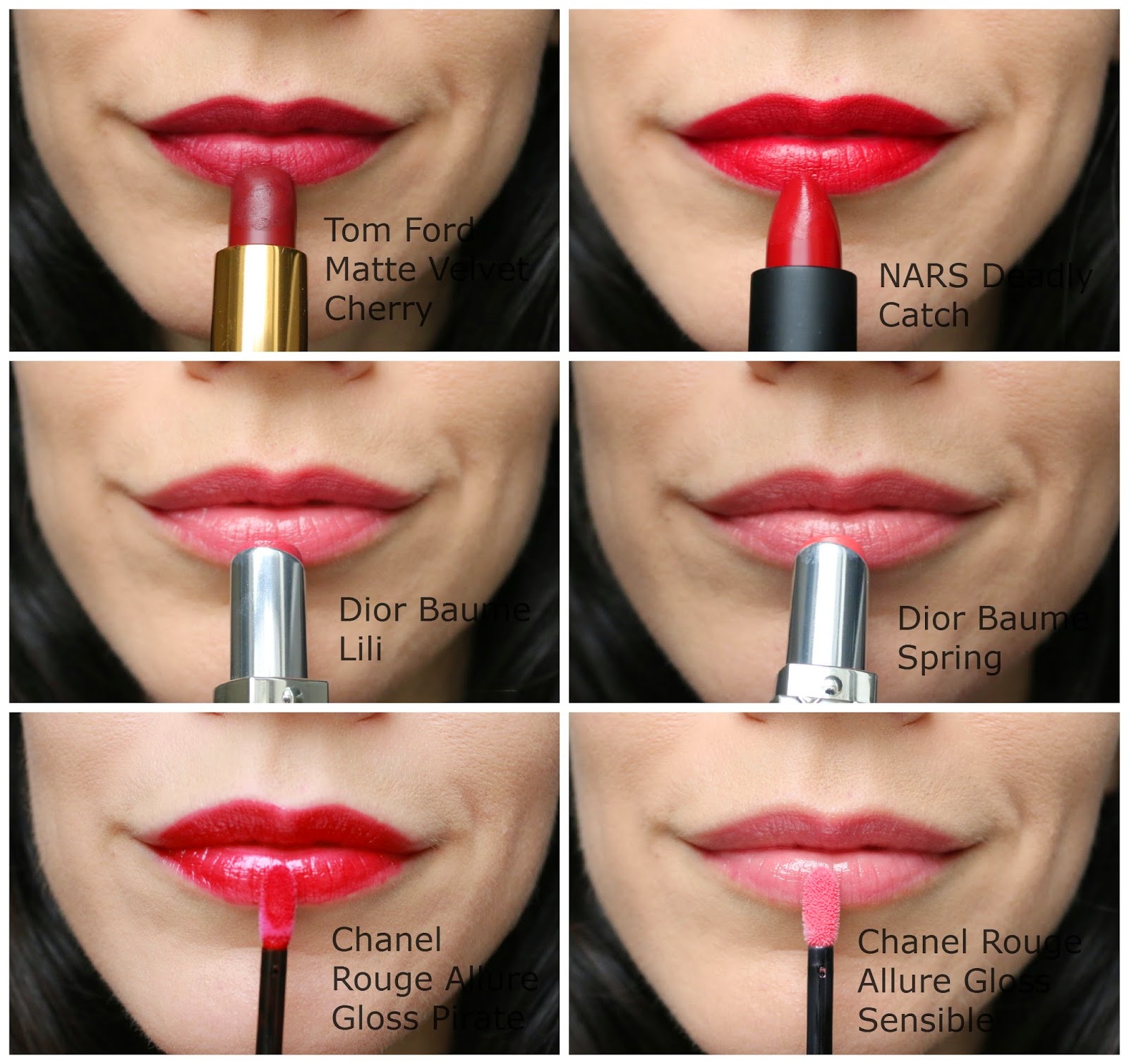 New Fall Lip Launches: Ford Matte Lip Color, Rouge Dior Baume, Chanel Rouge Allure Gloss and NARS Holiday alittlebitetc