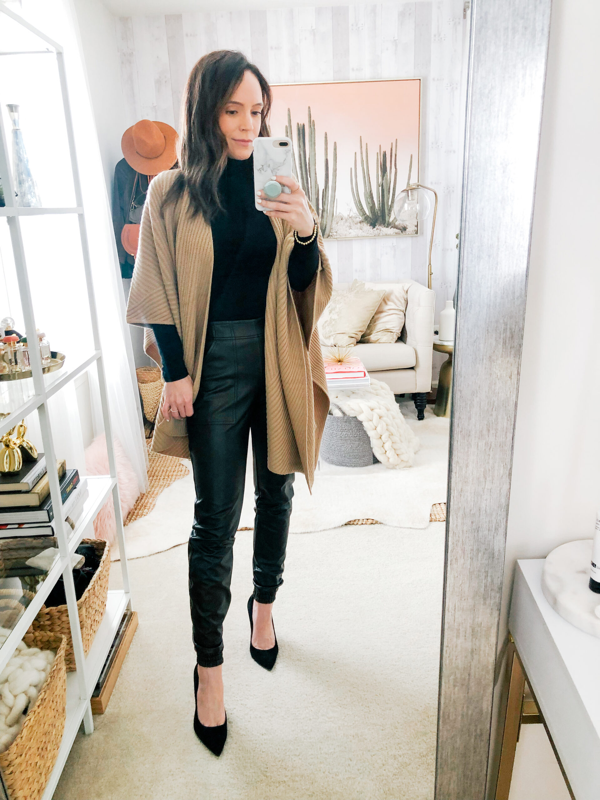 How to Style Leather Joggers