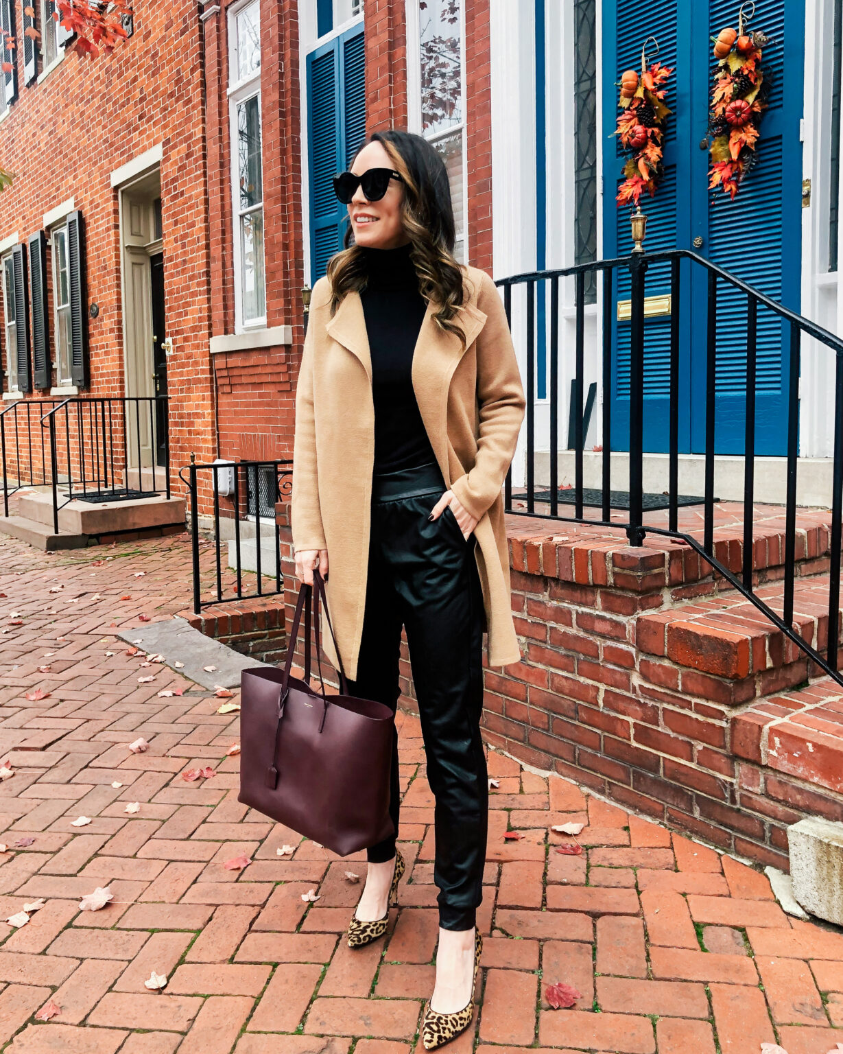 Styling Leather Joggers