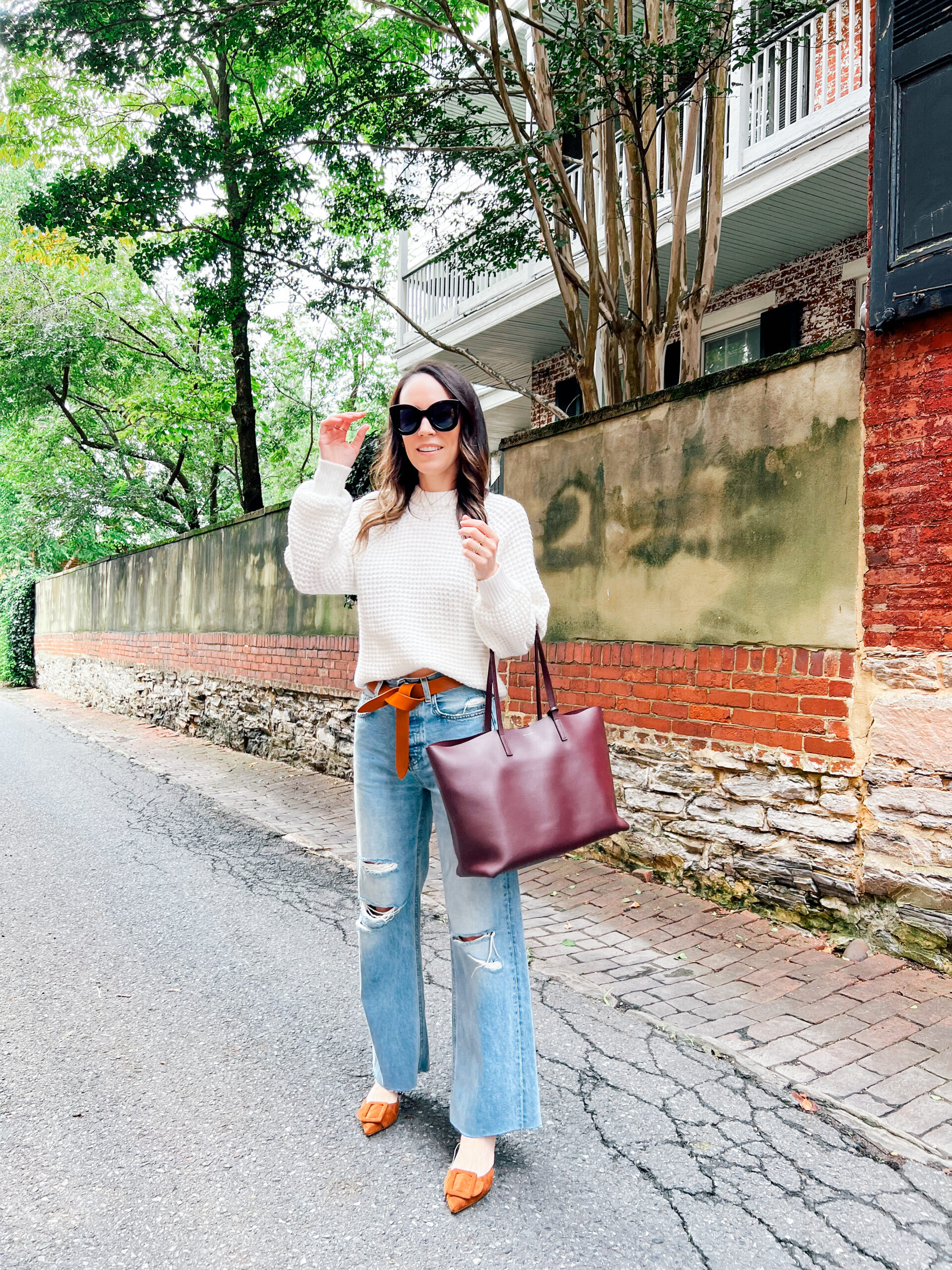 How To Style Wide Leg Jeans - alittlebitetc