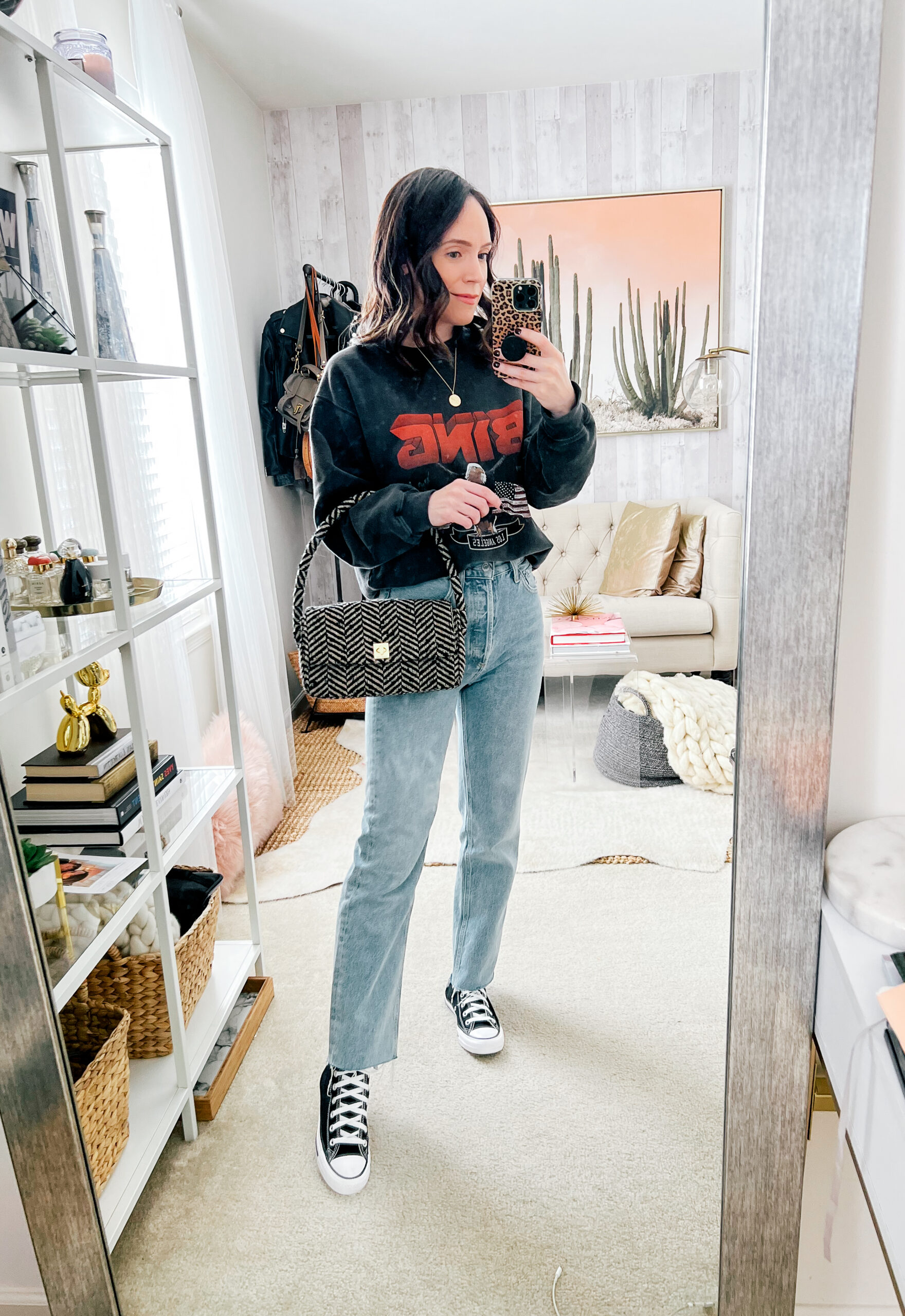 Graphic Sweatshirt with jeans