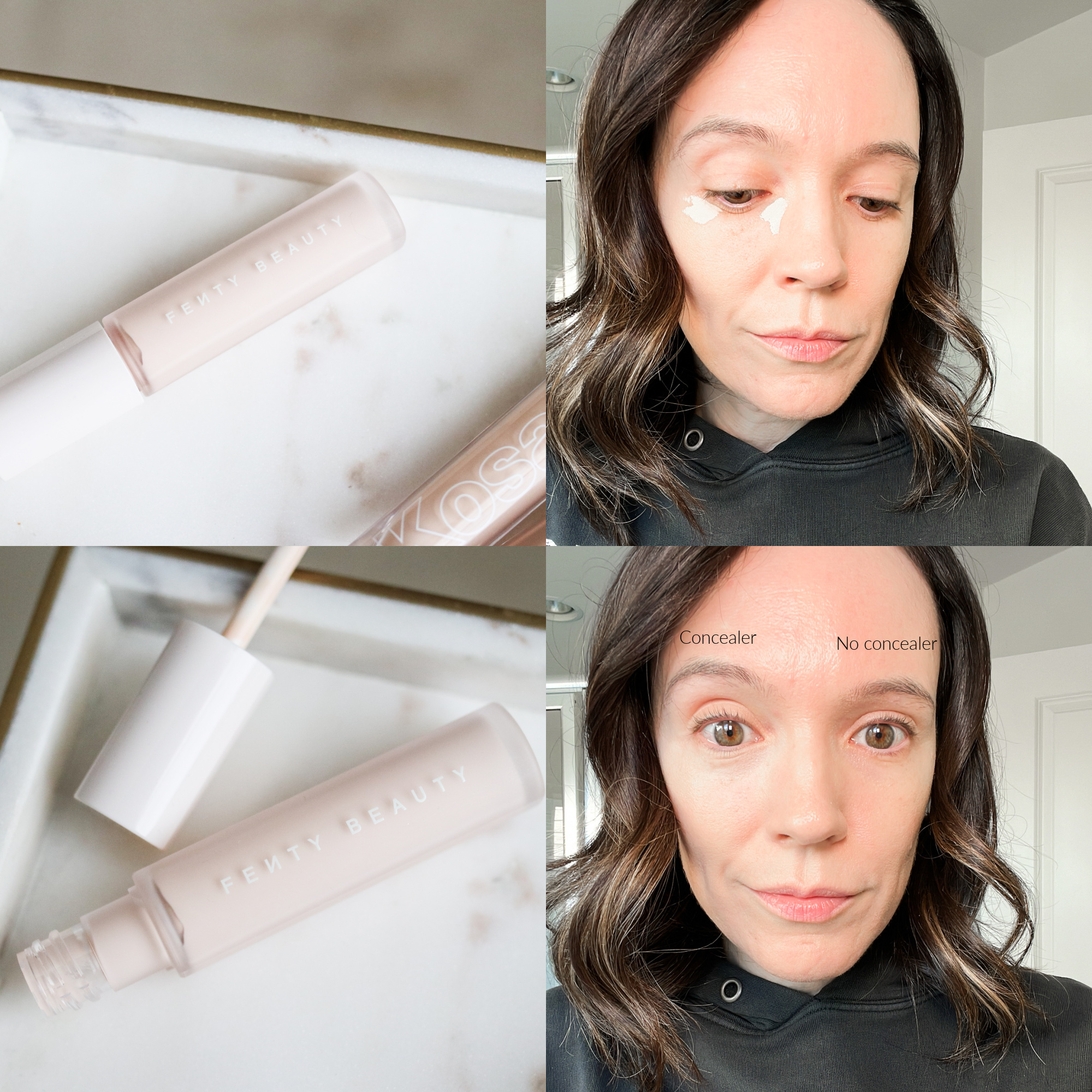 Fenty Beauty Concealer before and after