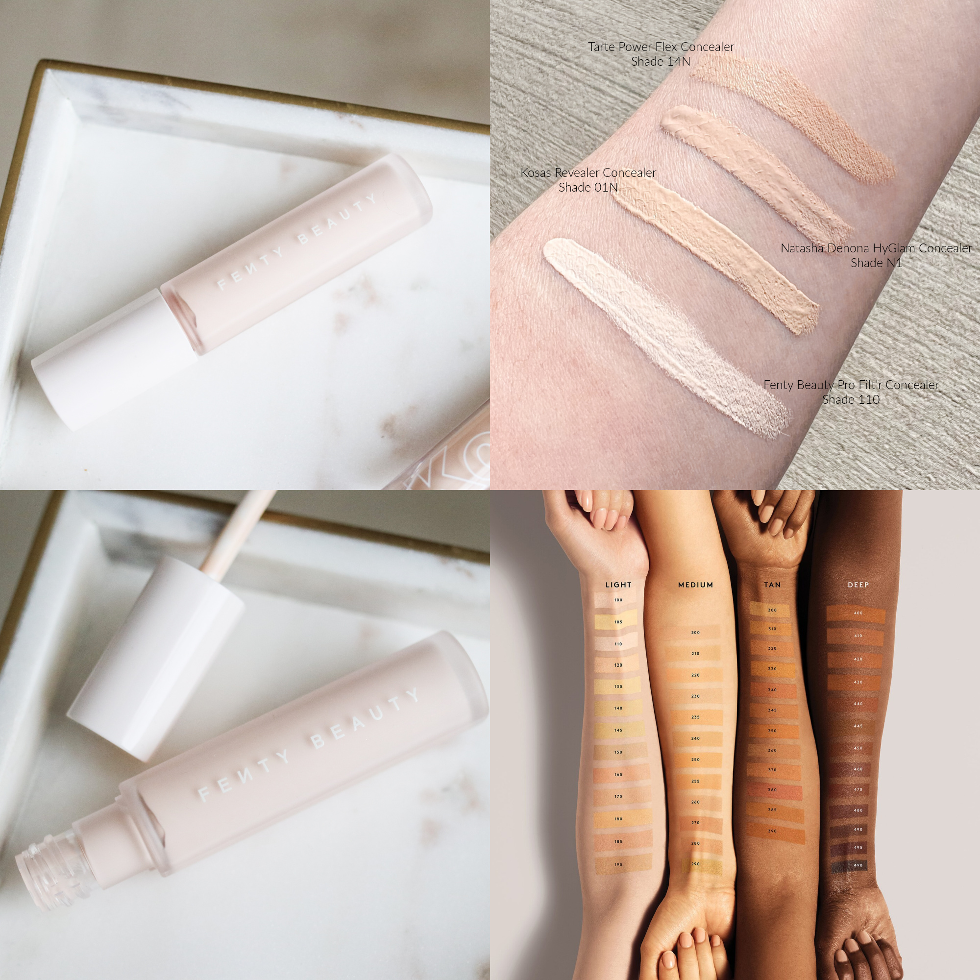 Fenty Beauty Concealer Swatches