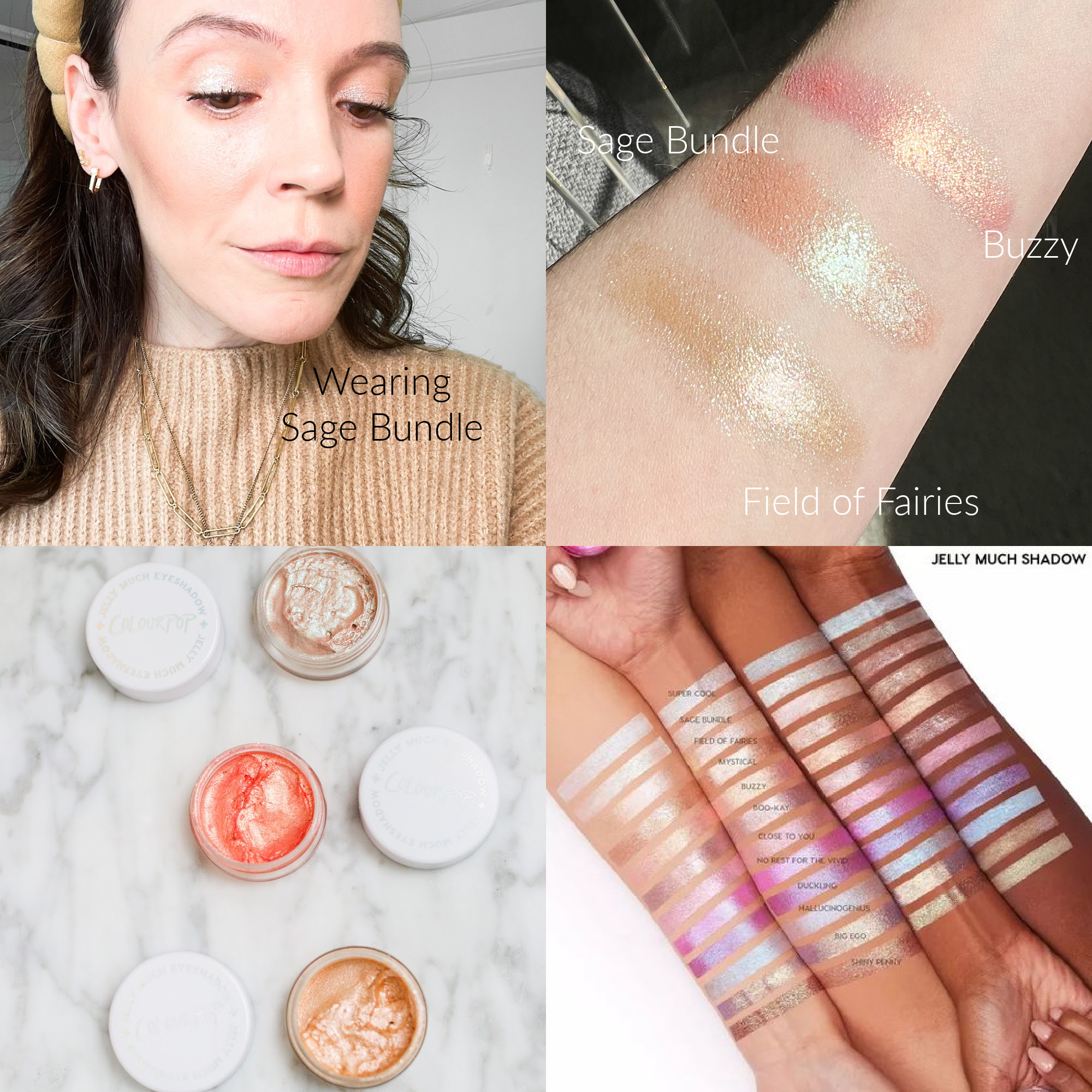 ColourPop Jelly Much Eyeshadow swatches