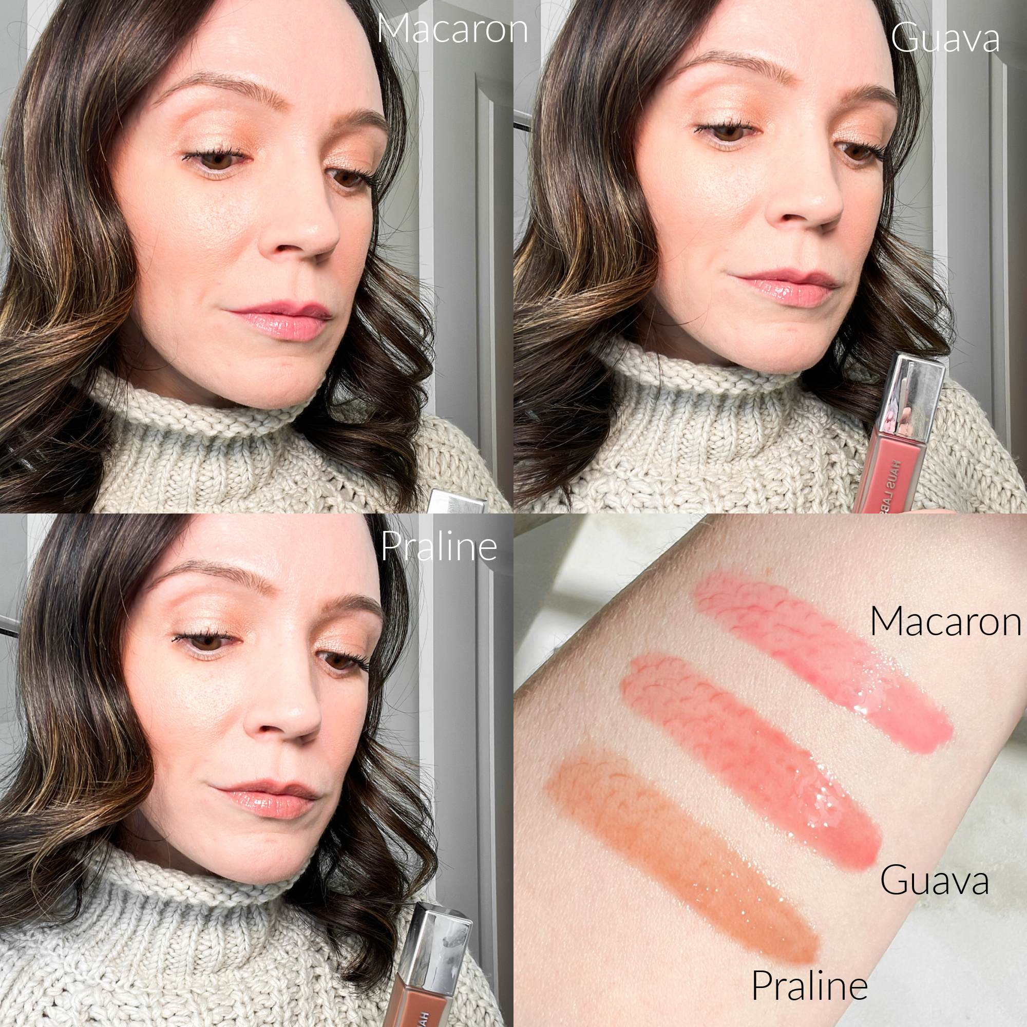 Haus Labs PhD Hybrid Lip Glaze Plumping Gloss Swatches