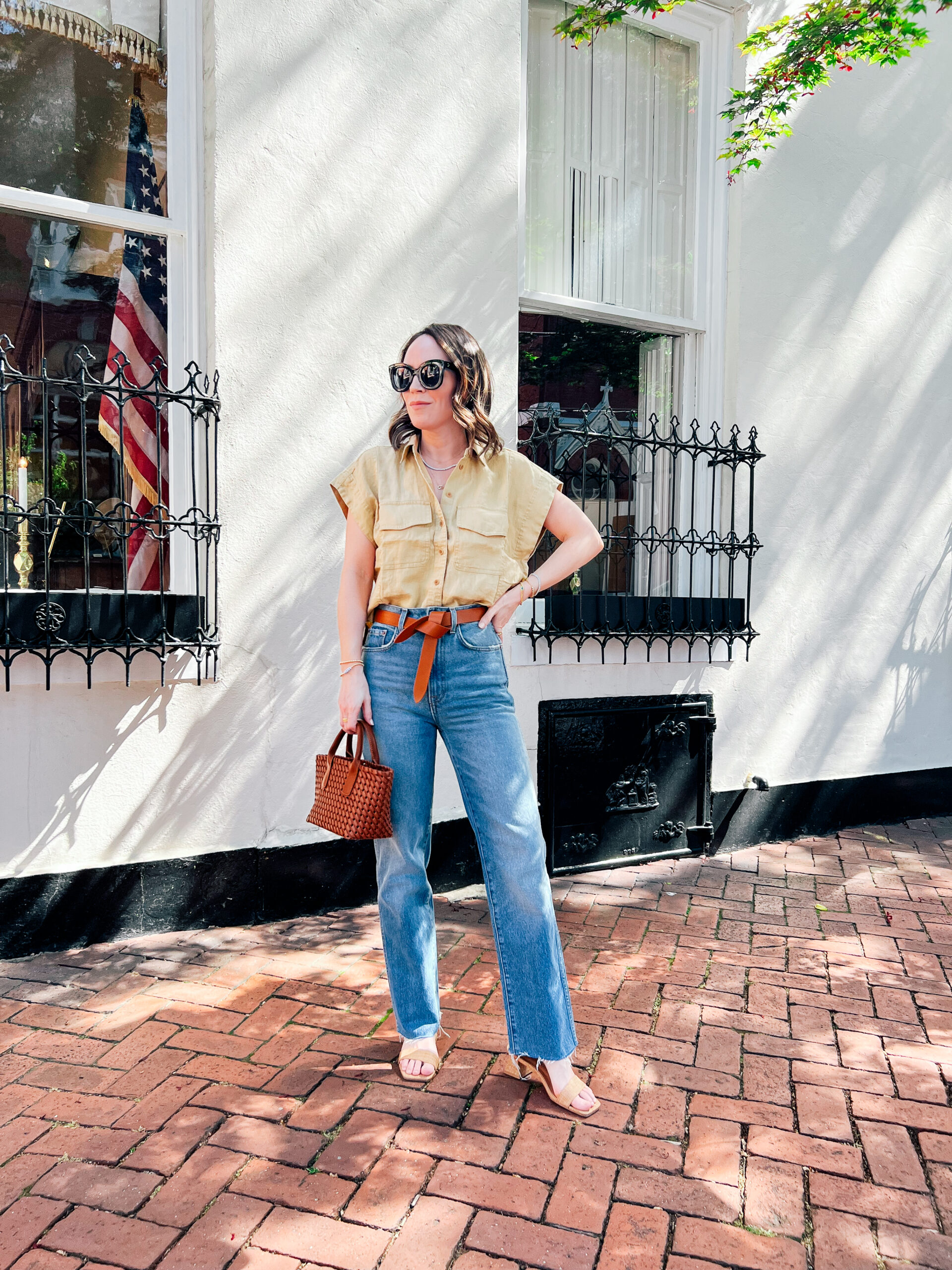 Madewell shirt spring look | May 2024 Outfit Details