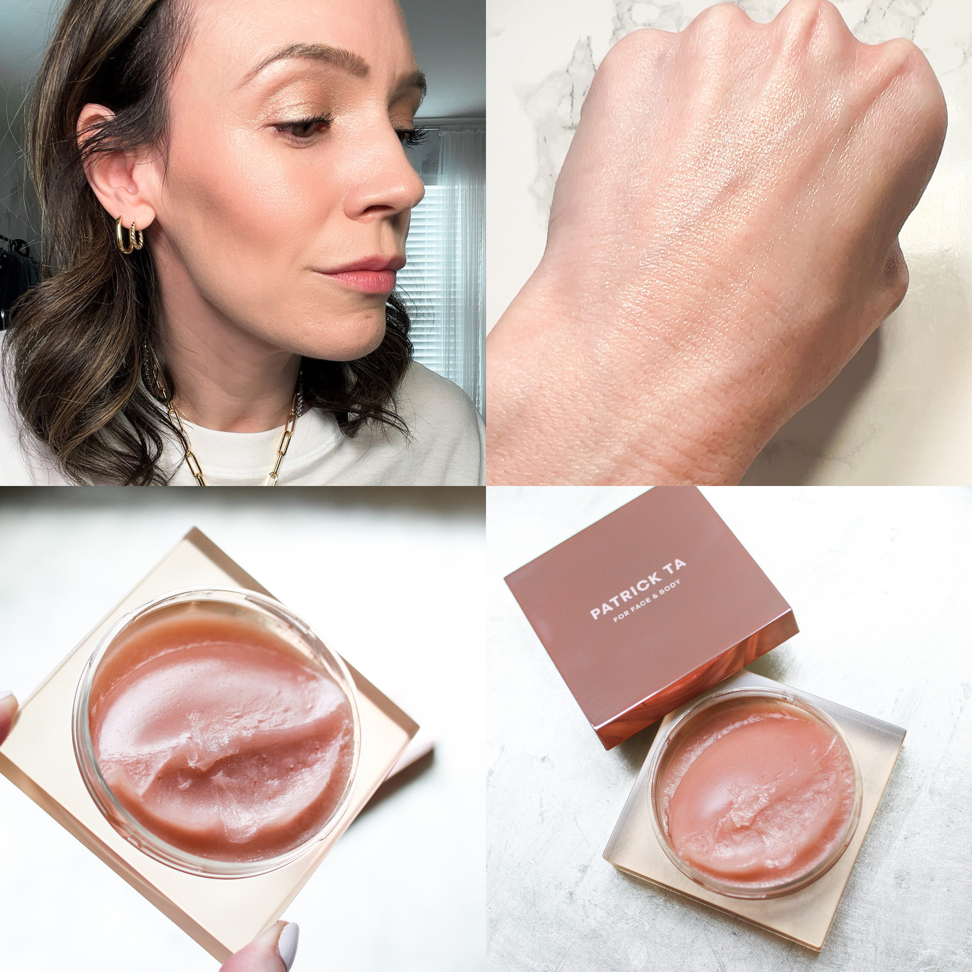 How the Patrick Ta Glow Balm Looks on the Skin