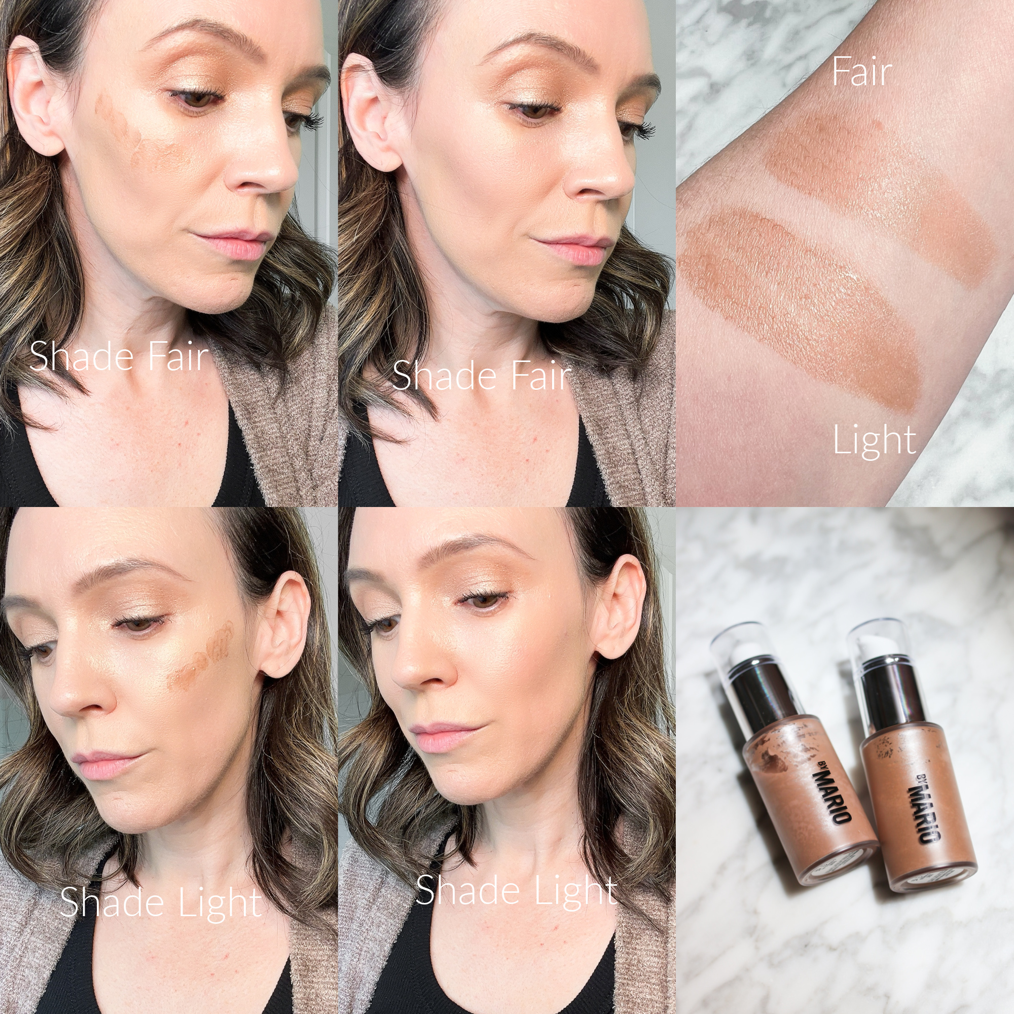 Makeup by Mario Bronzing Serum Swatches