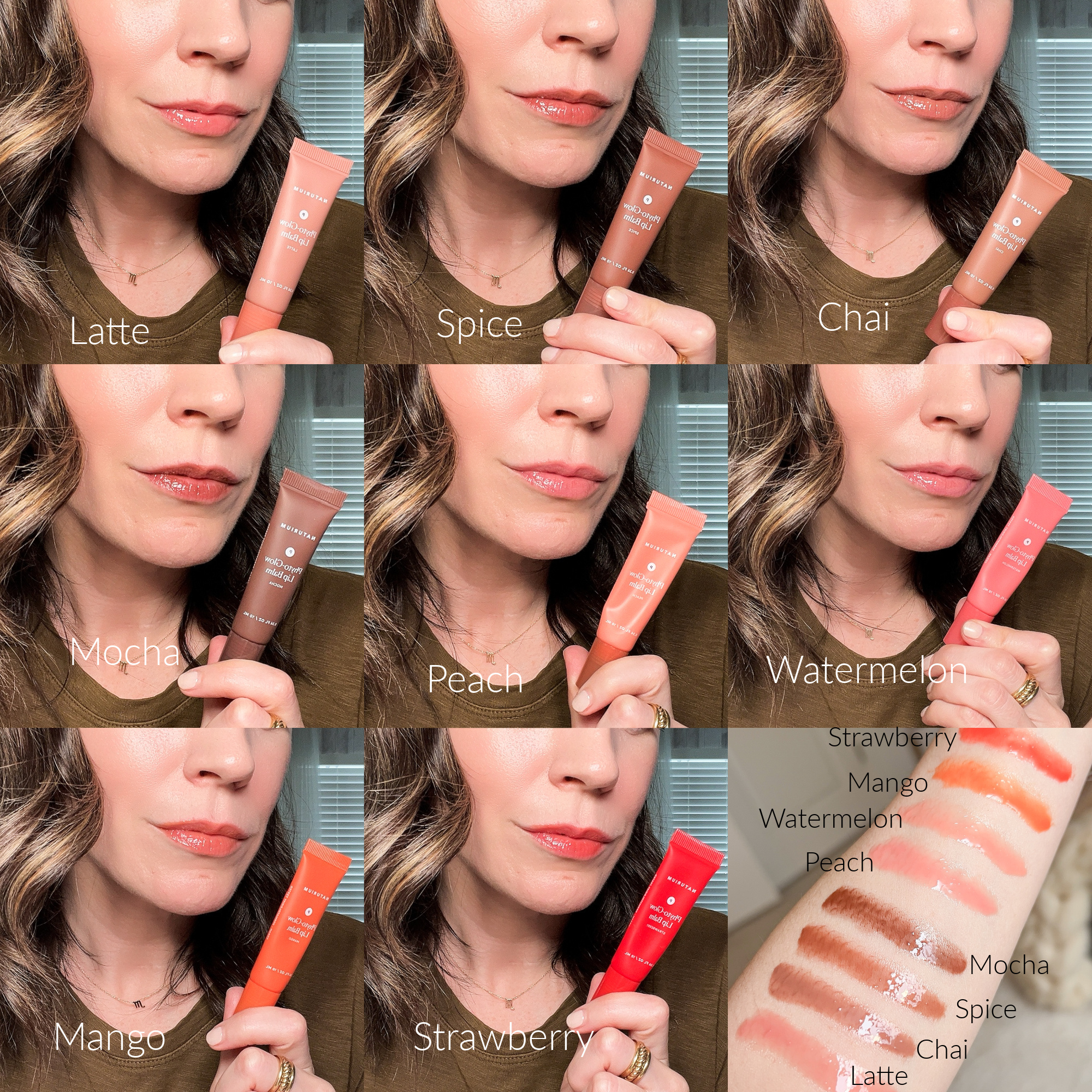 Naturium Phyto-Glow Lip Balm Swatches