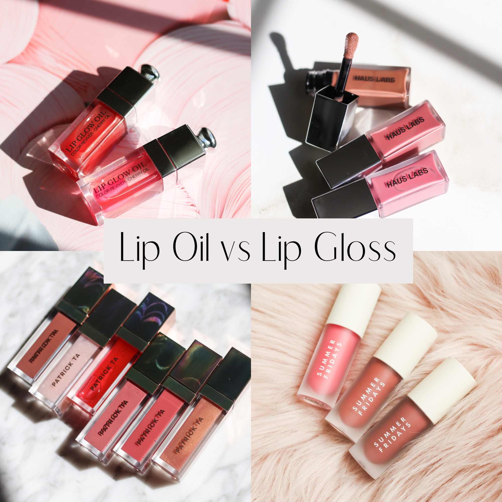 Lip Oil vs. Lip Gloss