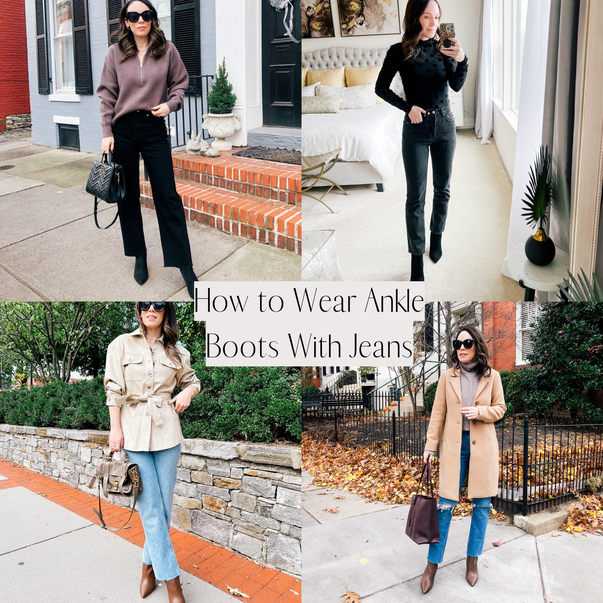 How to Wear Ankle Boots with Jeans