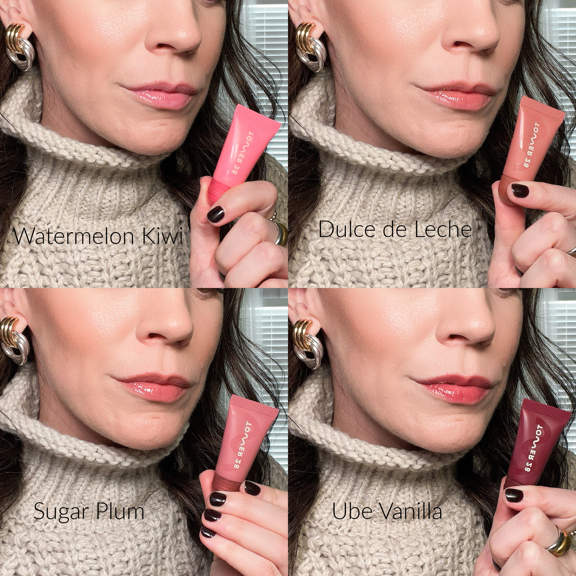 Tower 28 LipSoftie swatches