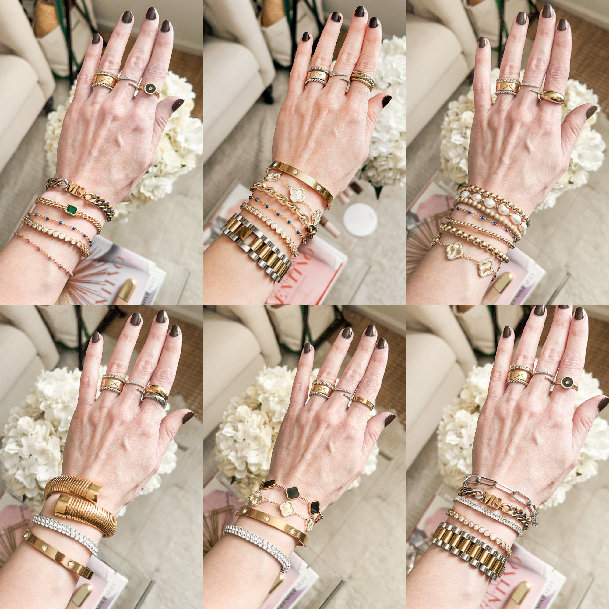 bracelets, bangles and rings