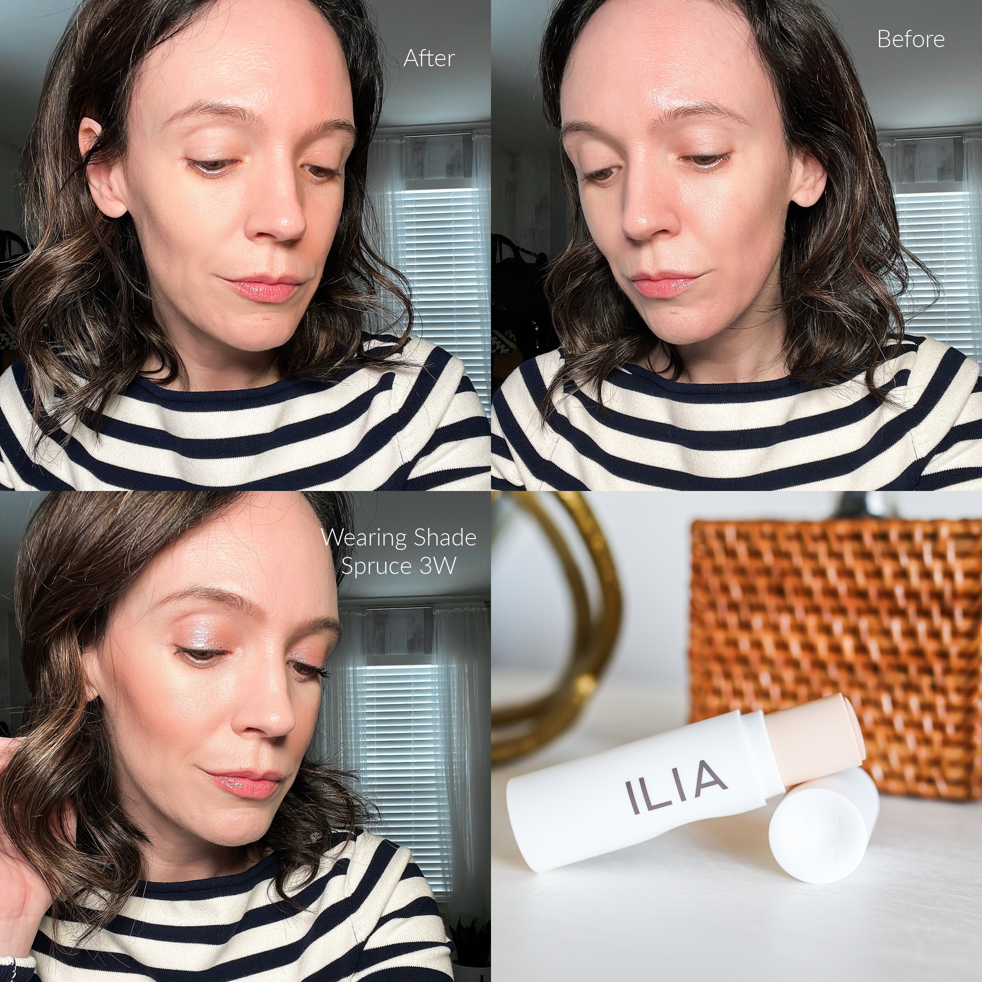 Ilia Complexion Stick Before and After