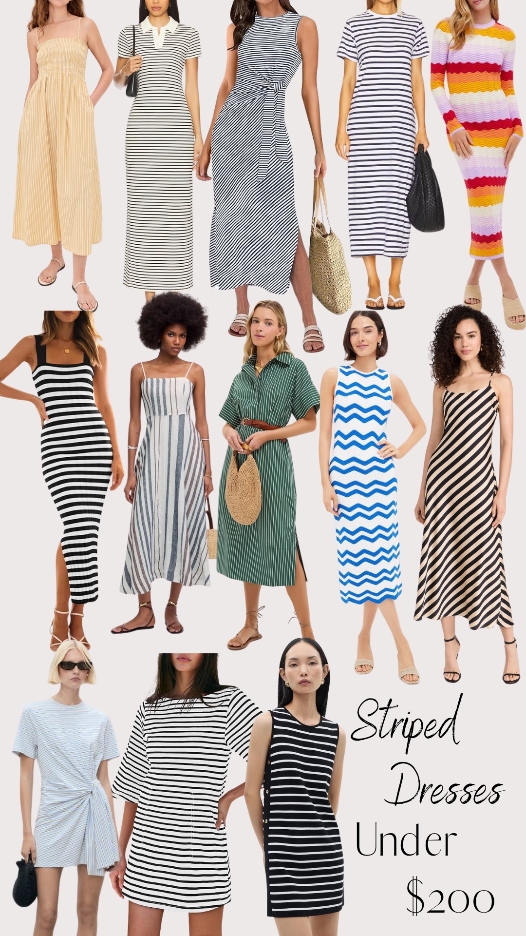 Striped Dresses Under $200 Striped Dresses Under $200