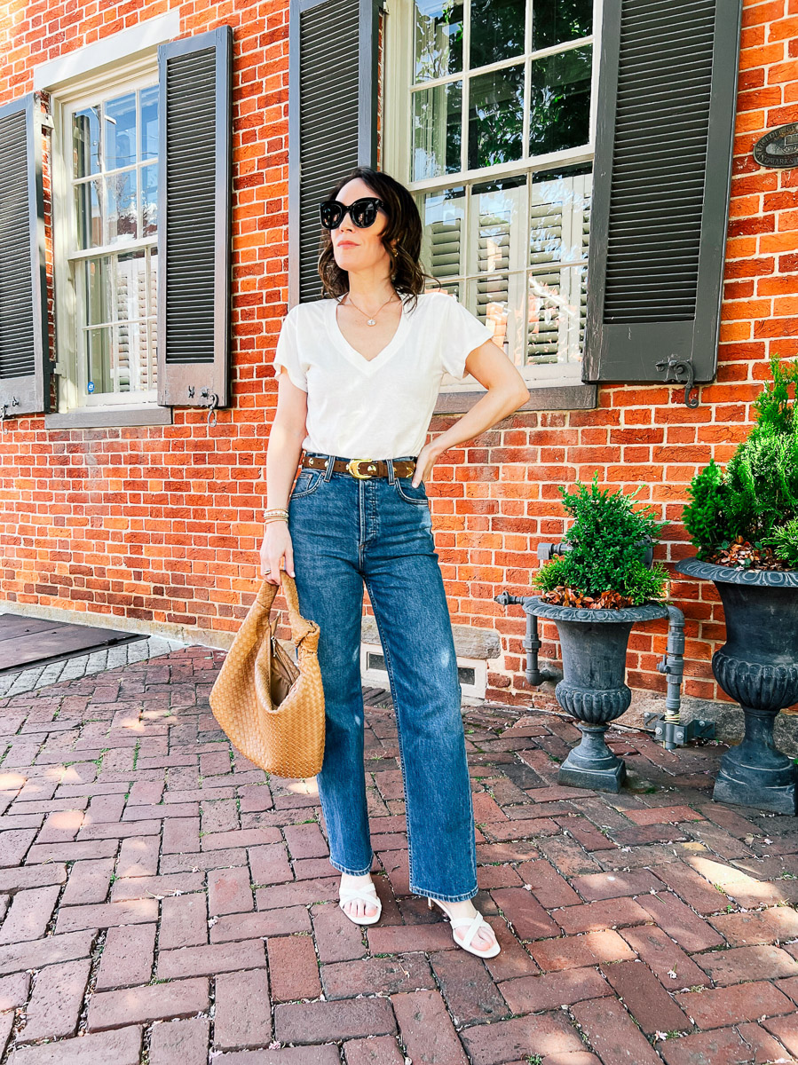 T-shirt with Straight Leg Jeans