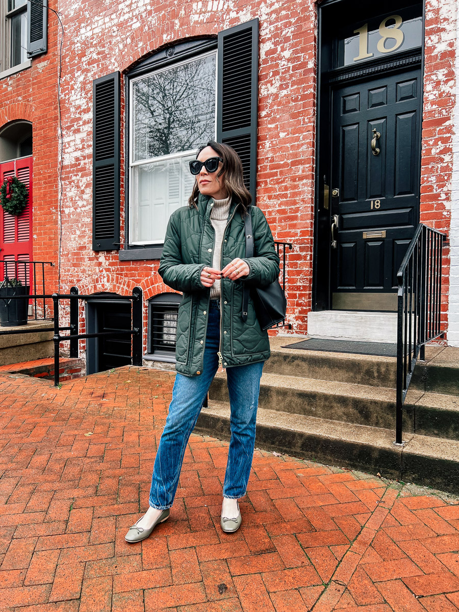 Quilted Longline Coat